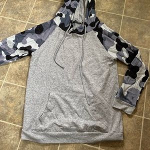 Grey Camo Hoodie